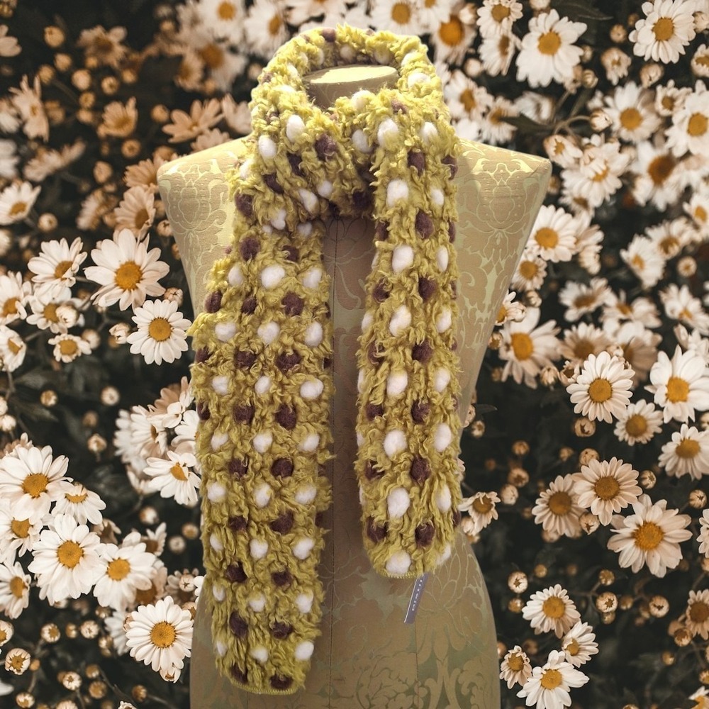 Pistil Funky Polka Dot Scarf Made In Italy Women's NWT